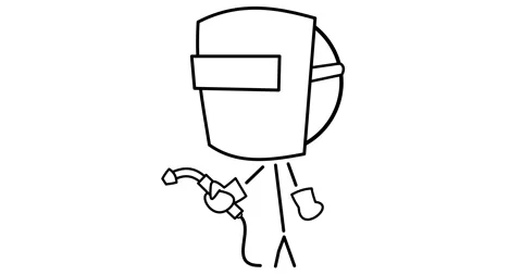 Welder in mask Stock Footage 297441405