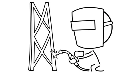 Welder in mask Stock Footage 297442546