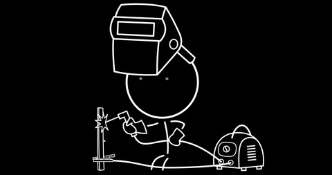 Welder in mask Stock Footage 297516777