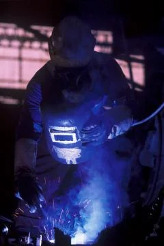 Welder Foto stock
