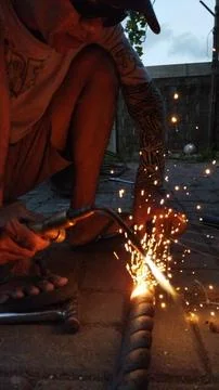 The Welder Foto stock
