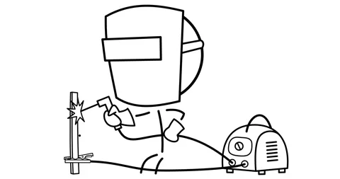 Welder at the plant Stock Footage 297517652