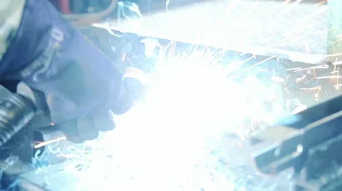 Welder at work Stock Footage 40242369