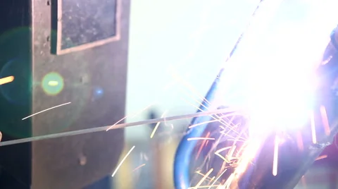 Welder at work Stock Footage 44341527