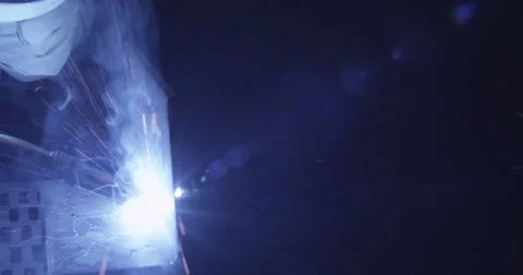 Welder at work Stock Footage 47840049
