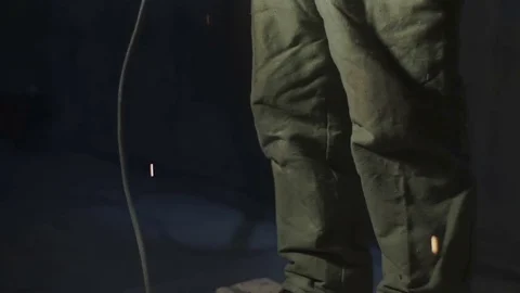 Welder at work Stock Footage 82295426