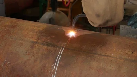 Welder at work Stock Footage 148462537