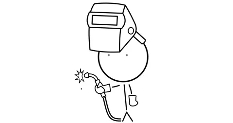 Welder at work Stock Footage 297439819