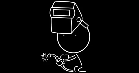 Welder at work Stock Footage 297442683