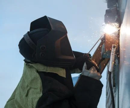 Welder at work Foto stock