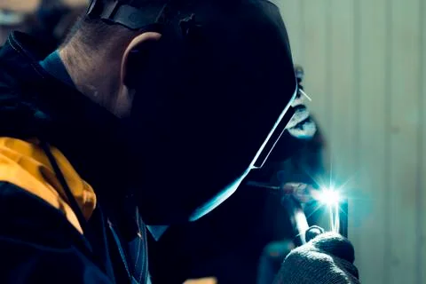 Welder at work 写真素材