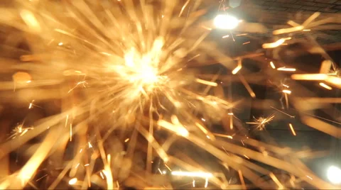 Welder at work. repairing machine Stock Footage 45242982