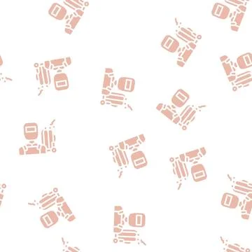 Welder worker glyph vector seamless pattern black Illustrazione stock