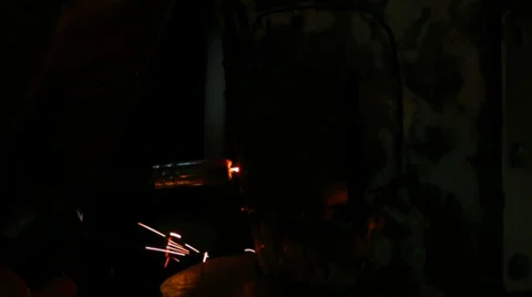 Welder working at auto service Video stock 36545391