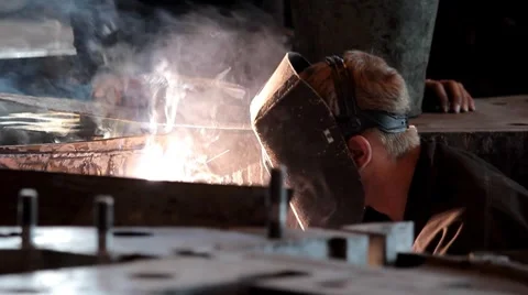 Welder working Stock Footage 8670263
