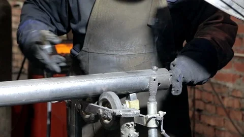 Welder working Stock Footage 93830312