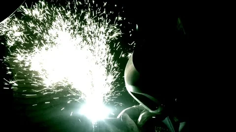 Welder working. Industrial video. Stock Footage 71502328
