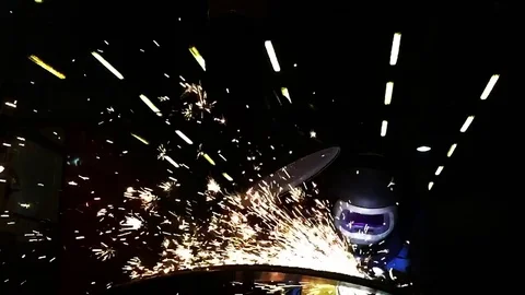Welder working. Industrial video. Vidéo 71547086