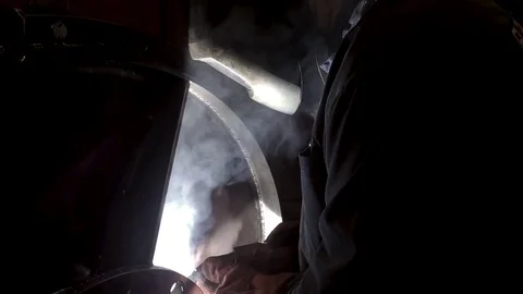 Welder working. Industrial video. Stock Footage 71768964