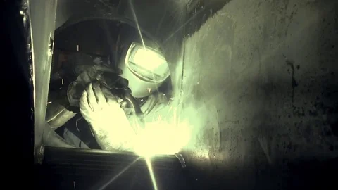 Welder working. Industrial video. Stock Footage 71796231