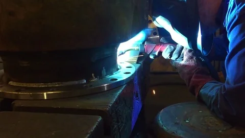 Welder working. Industrial video. Stock Footage 71952828