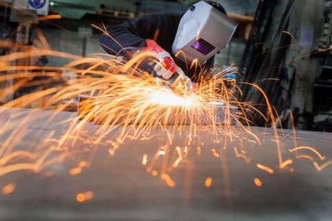 Welder working Stock Photos