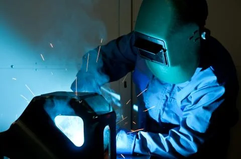 Welder working Stock Photos