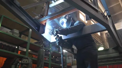 Welder works Stock Footage 154369094