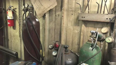 Welders Equipment Pan Video stock 99110527