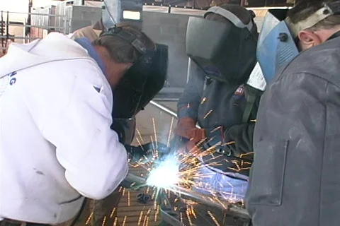 Welders group Stock Footage 436773