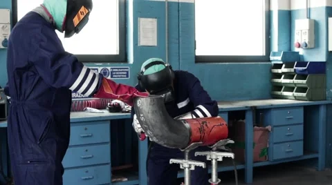 Welders at work Video stock 42454697