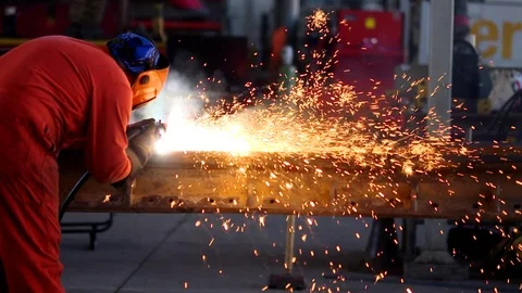 Welding 4 Stock Footage 85186575