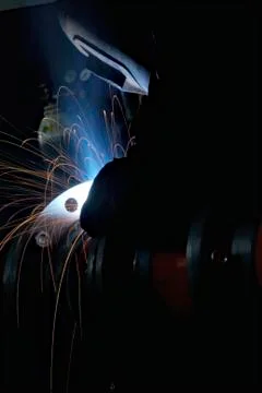 Welding action 2 Foto stock