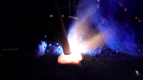 Welding in Action: Automating Production Processes Stock Footage 280959911