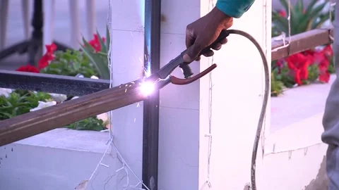 Welding in Action Stock Footage 315787346