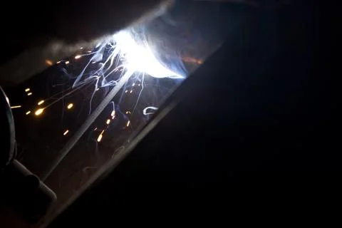 Welding in action Stock Photos