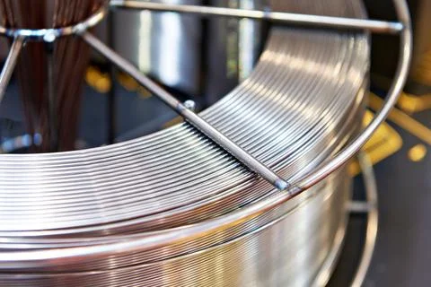 Welding alloy wire Stock Photos