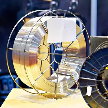 Welding alloy wire Stock Photos