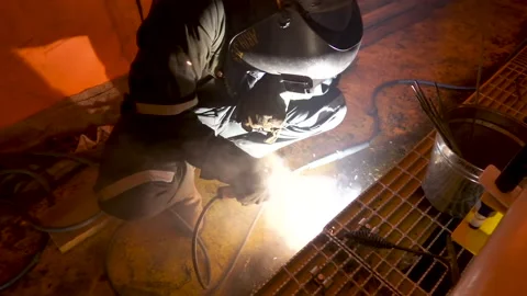 Welding and Sparks. Stock Footage 159073170