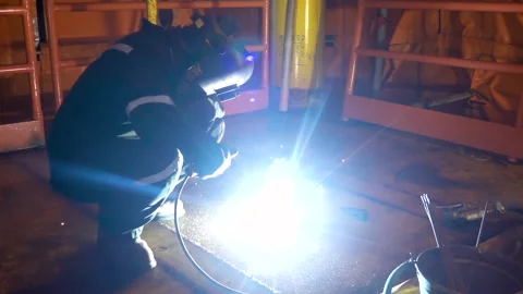 Welding and Sparks. Stock-Footage 159073939