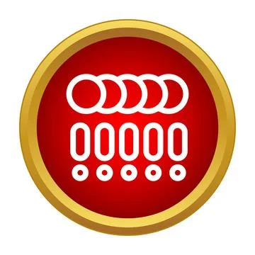 Welding arc light sparks symbol icon Stock Illustration