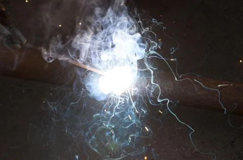 Welding, bright light Stock Photos