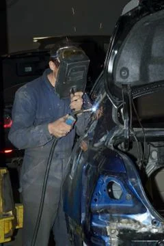 Welding car Stock Photos