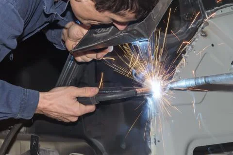 Welding car Stock Photos