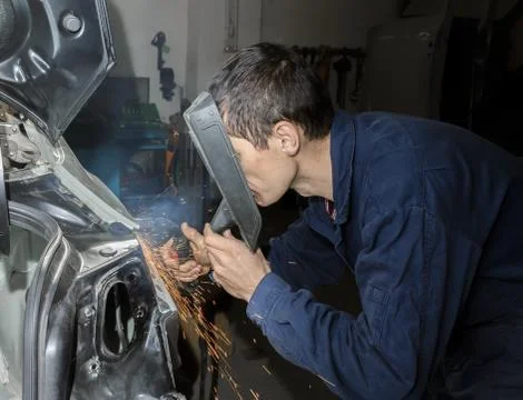 Welding car Stock Photos