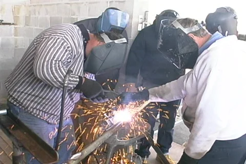 Welding class Stock Footage 436807