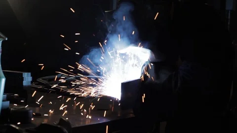 Welding clip industrial Stock Footage 104834761