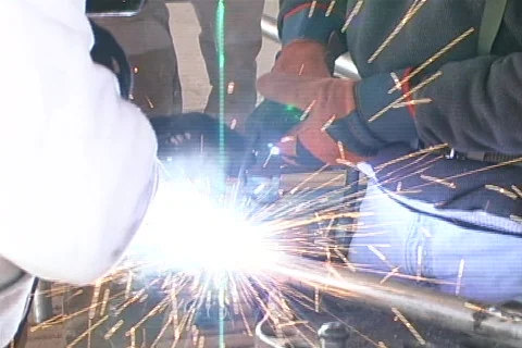 Welding Close up Stock Footage 436809