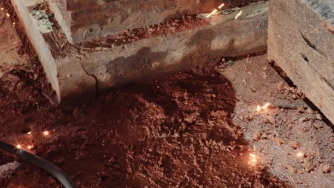 Welding On A Construction Site Stock Footage 87520760