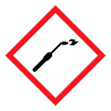 Welding danger technology icon, metal tool equipment symbol, safe weld vector Illustrazione stock
